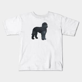 Goldendoodle Black Silhouette Art Kids T-Shirt